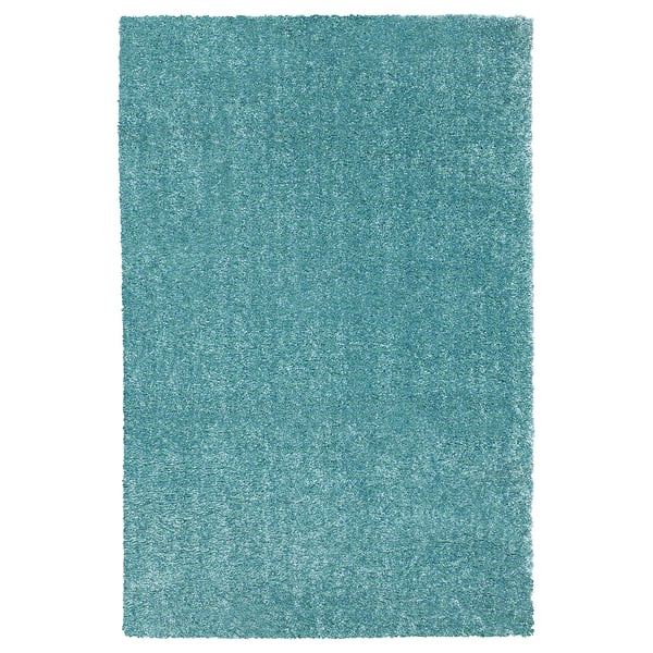 Langsted Alfombra Pelo Corto Turquesa 133x195 Cm Ikea