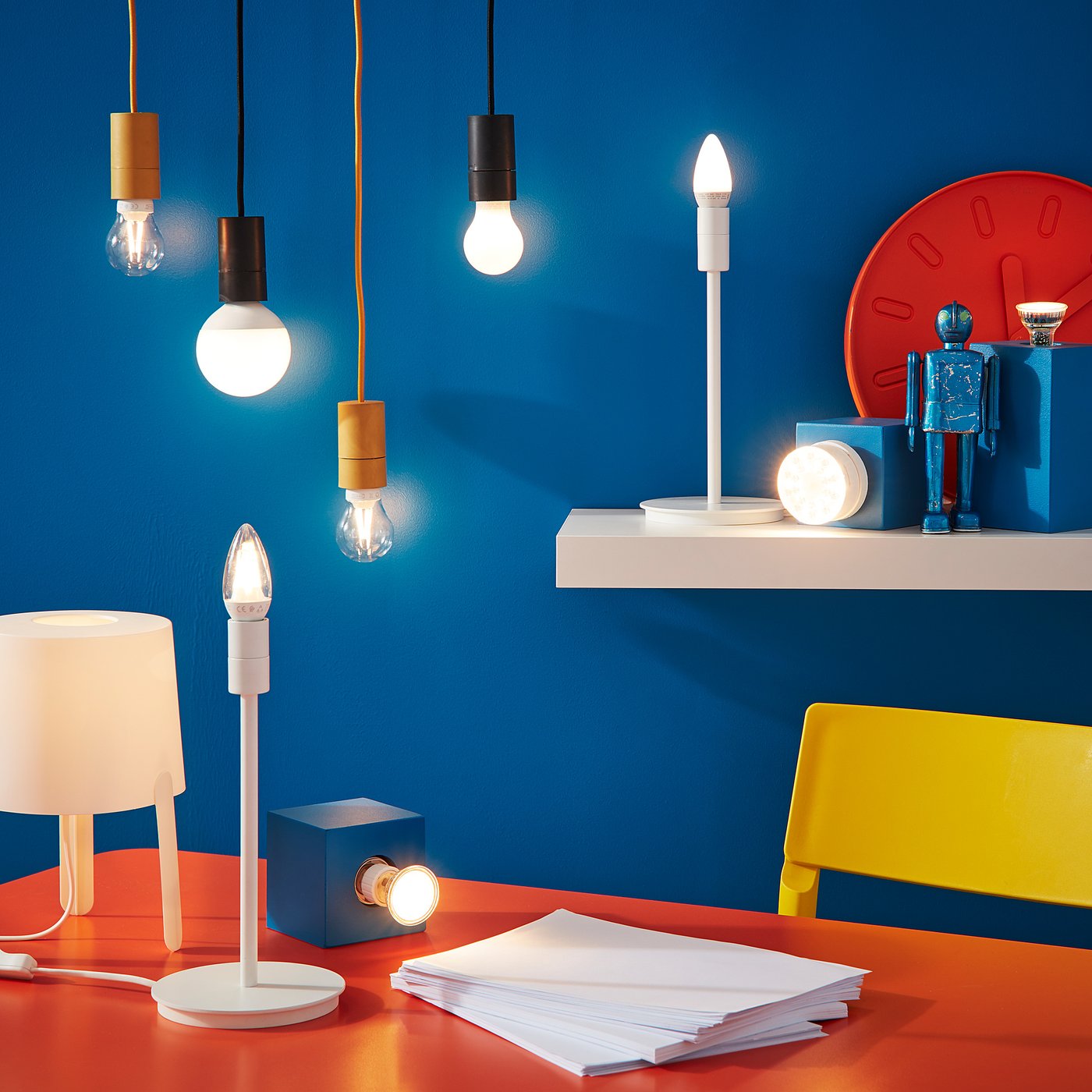 ledare bombilla led e14 400 lumenes luz calida vela acanalada transparente