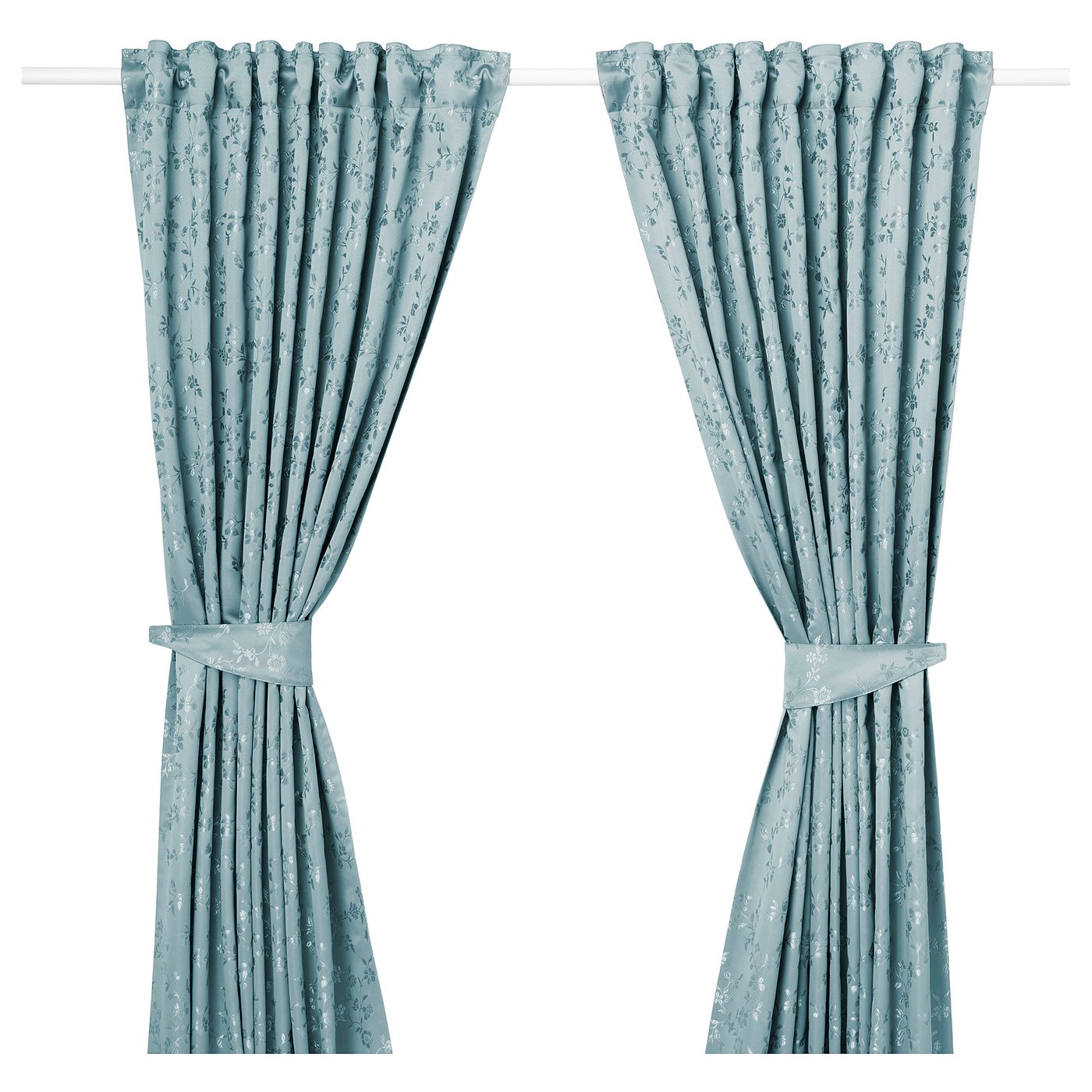 lisabritt cortinas alzapanos 1par azul 145x300 cm