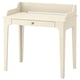 Escritorio crema LOMMARP, elegante y sencillo, un cajón, líneas limpias.