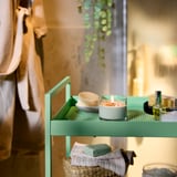 LOTSFÅGEL Vela aromática en vaso, Manzana verde claro, 20 hr