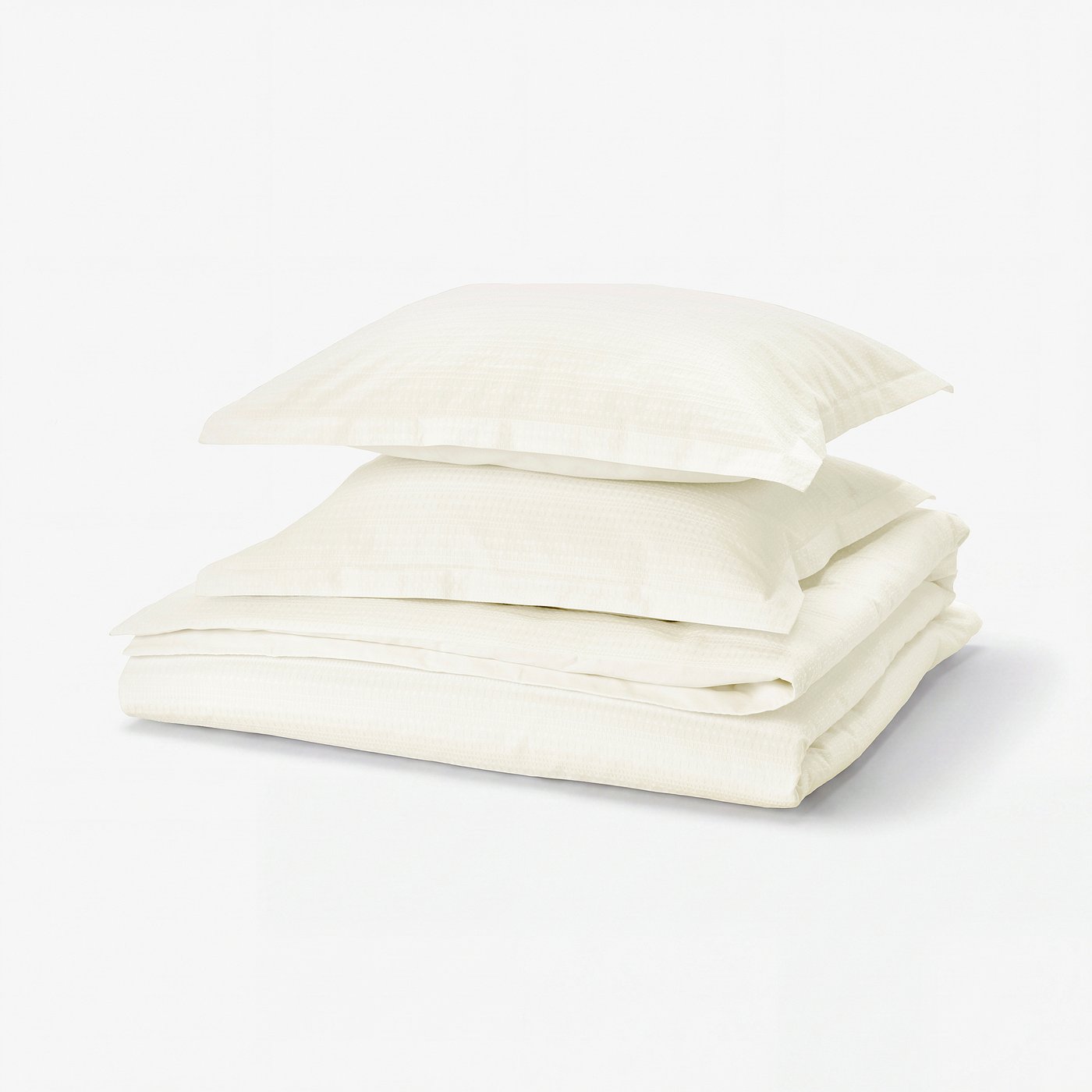 LUKTVICKER Funda nórdica con funda de almohada, blanco, 200x220/50x60 cm