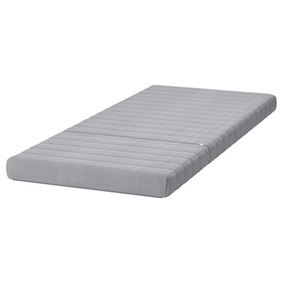 Colchón de espuma lycksele gris, rectangular, diseño acolchado, para sofá-cama.
