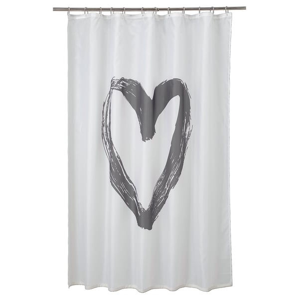lyktfibbla cortina de ducha blanco gris 180x200 cm