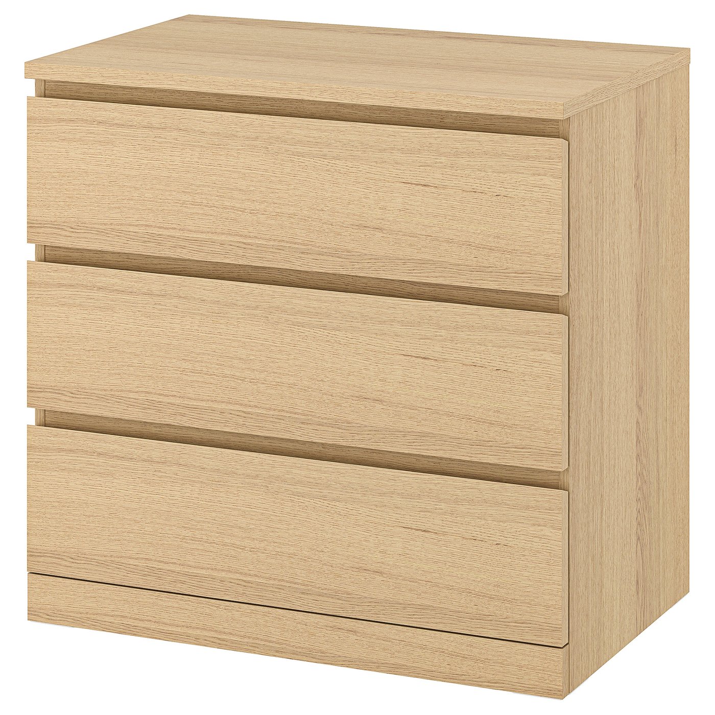 MALM cómoda de 3 cajones, blanco, 80x78 cm - IKEA