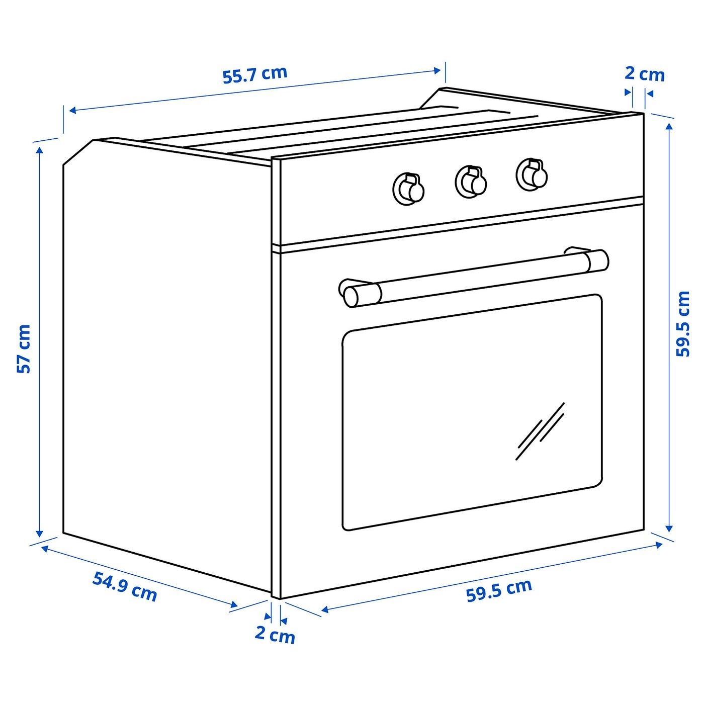 MATTRADITION Horno de aire forzado, blanco - IKEA