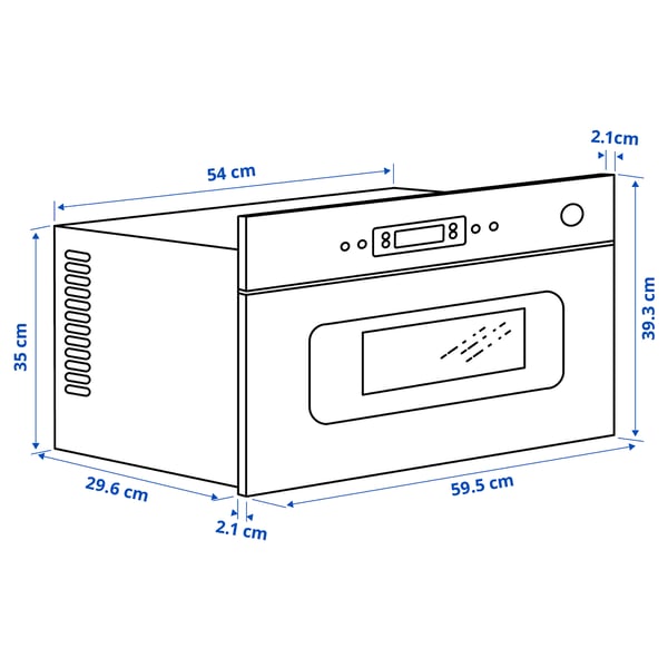 MATTRADITION Horno microondas, IKEA 300 negro