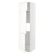 Mueble de cocina METOD blanco con puertas abiertas, mostrando estantes.