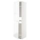 Mueble METOD blanco de alto brillo con estantes ajustables.
