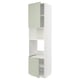 Mueble de cocina METOD blanco y verde con dos puertas.