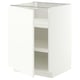 METOD Armario bajo con baldas, blanco/Aspudden blanco mate, 60x60 cm