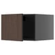 Mueble de cocina METOD abierto marrón oscuro, roble, cuadrado.