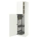 METOD Armario escobero, blanco/Aspudden blanco mate, 60x60x220 cm