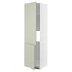 Mueble de cocina METOD verde con estantes ajustables.