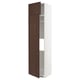 Mueble de cocina METOD, sinarp blanco y marrón oscuro, roble, estantes ajustables, alto.