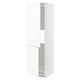 Un mueble de cocina METOD blanco con estantes ajustables y puerta reversible.