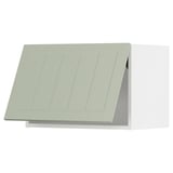 Mueble de cocina METOD verde con diseño plano, fondo blanco.