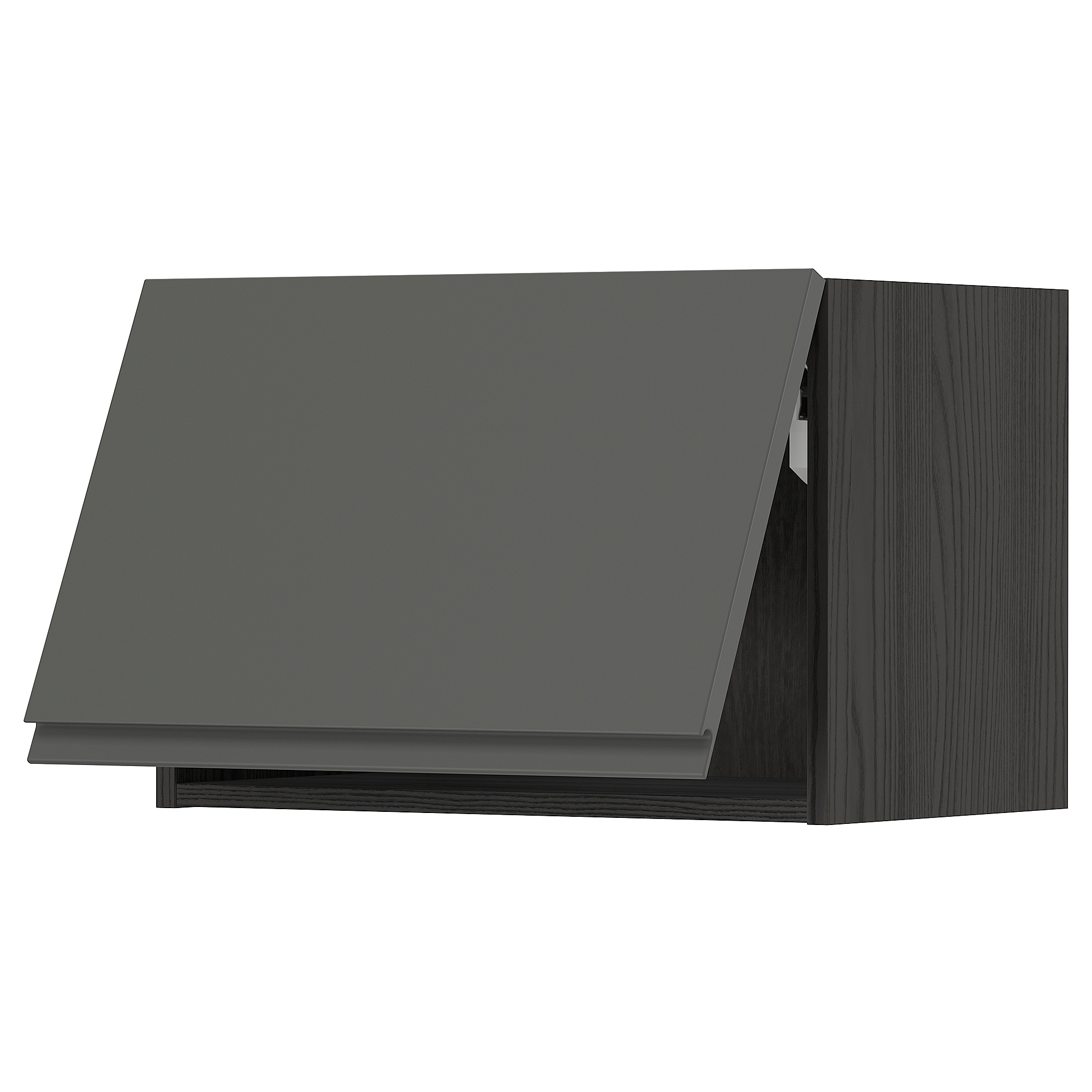 METOD Armario horizontal de pared - negro/Voxtorp gris oscuro - IKEA