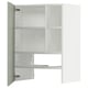 Mueble de cocina METOD en blanco: diseño moderno y modular con estantes y bisagras ajustables. Ideal para almacenamiento personalizable.