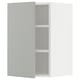 Mueble de cocina METOD blanco, rectangular, gris claro, diseño moderno.