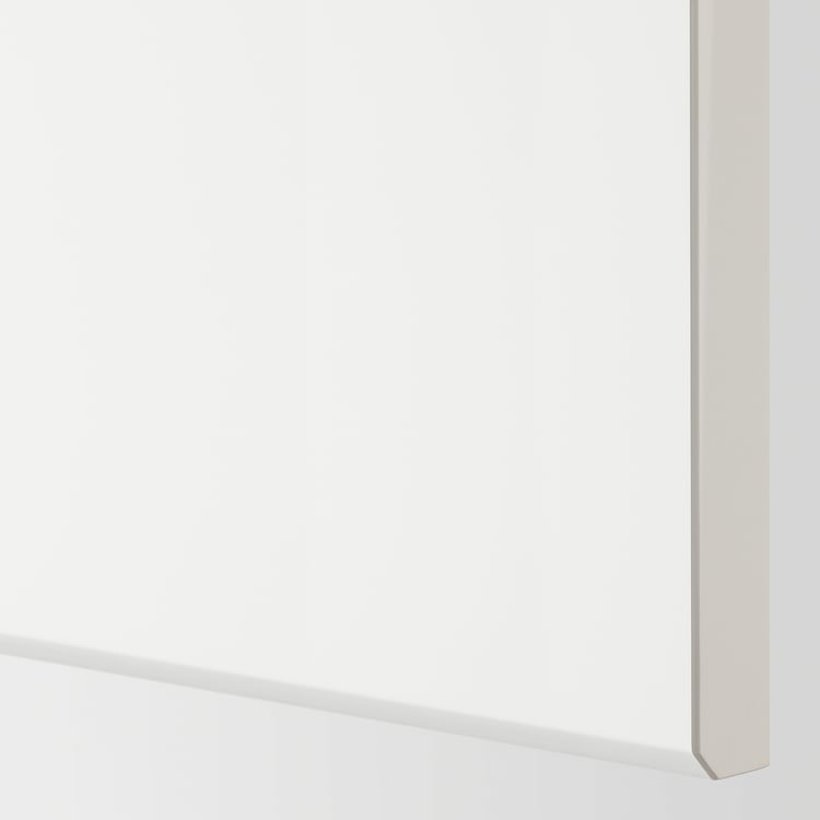 METOD Armario de pared esquina con baldas, blanco, Kungsbacka blanco