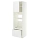 METOD / MAXIMERA Mueble alto para electrodom. integ., blanco/Ringhult blanco, 60x60x200 cm