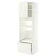 METOD / MAXIMERA Mueble alto para electrodom. integ., blanco/Vallstena blanco, 60x60x200 cm