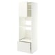 METOD / MAXIMERA Mueble alto para electrodom. integ., blanco/Veddinge blanco, 60x60x200 cm