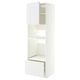 METOD / MAXIMERA Mueble alto para electrodom. integ., blanco/Voxtorp blanco mate, 60x60x200 cm