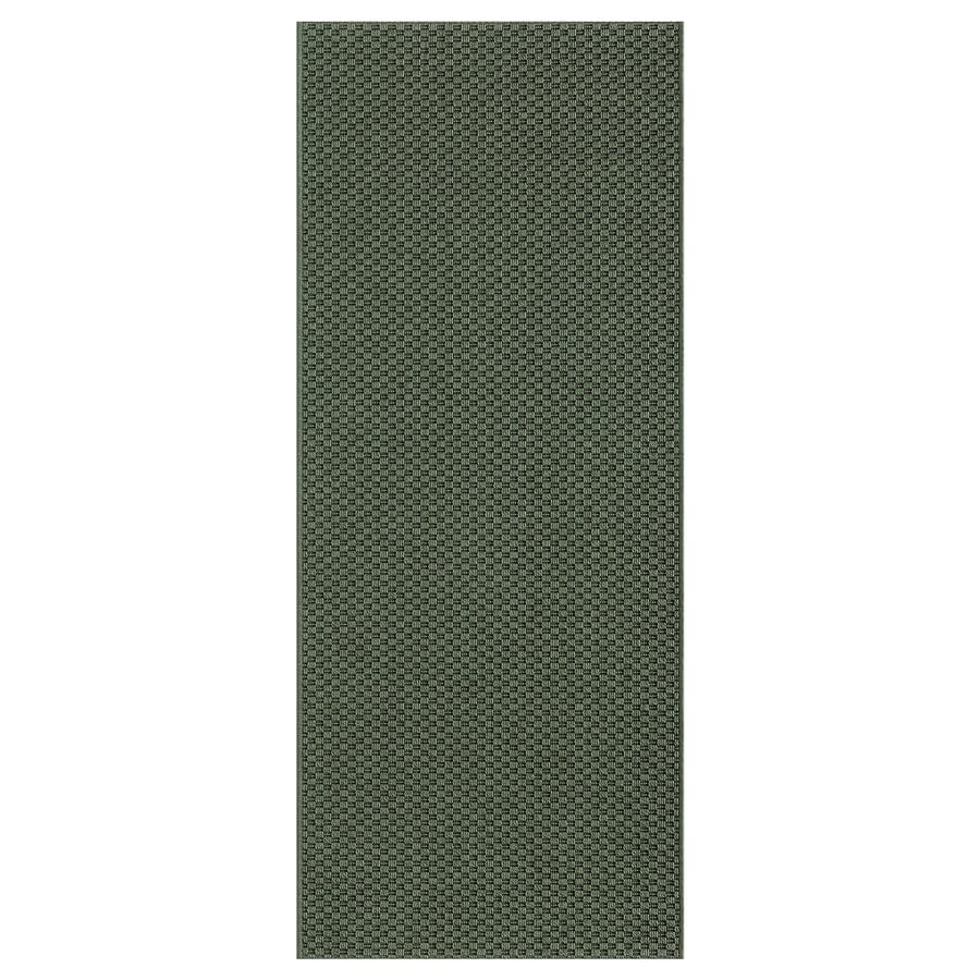 MORUM alfombra para interior y exterior, verde oscuro, 60x150 cm - IKEA