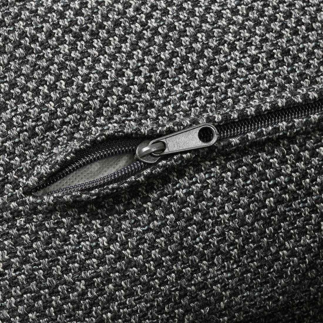 NOCKEBY Funda para sofá de 3 plazas con chaiselongue izda Lejde gris