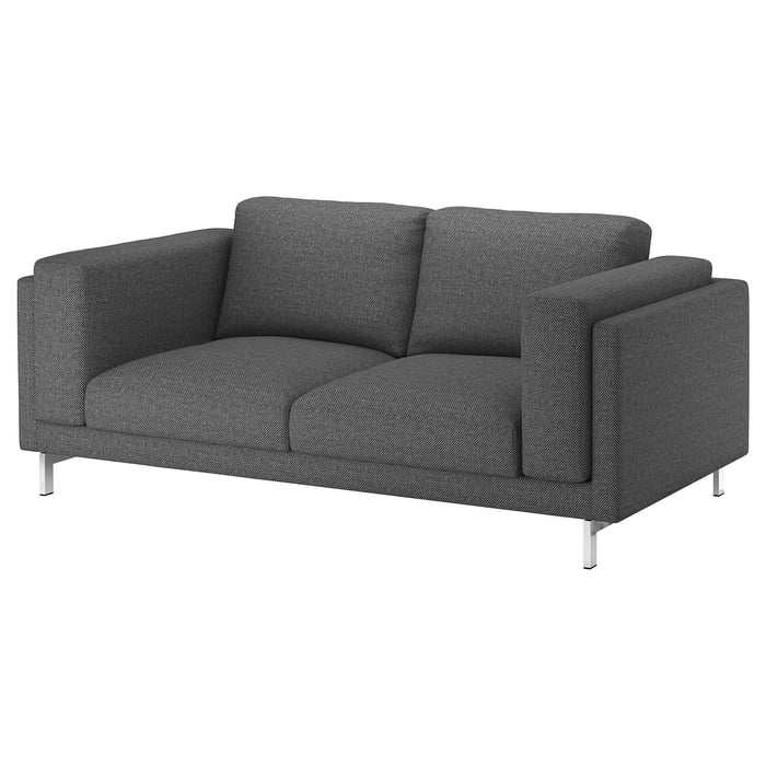 NOCKEBY Funda para sofá de 2 plazas, Lejde gris oscuro IKEA