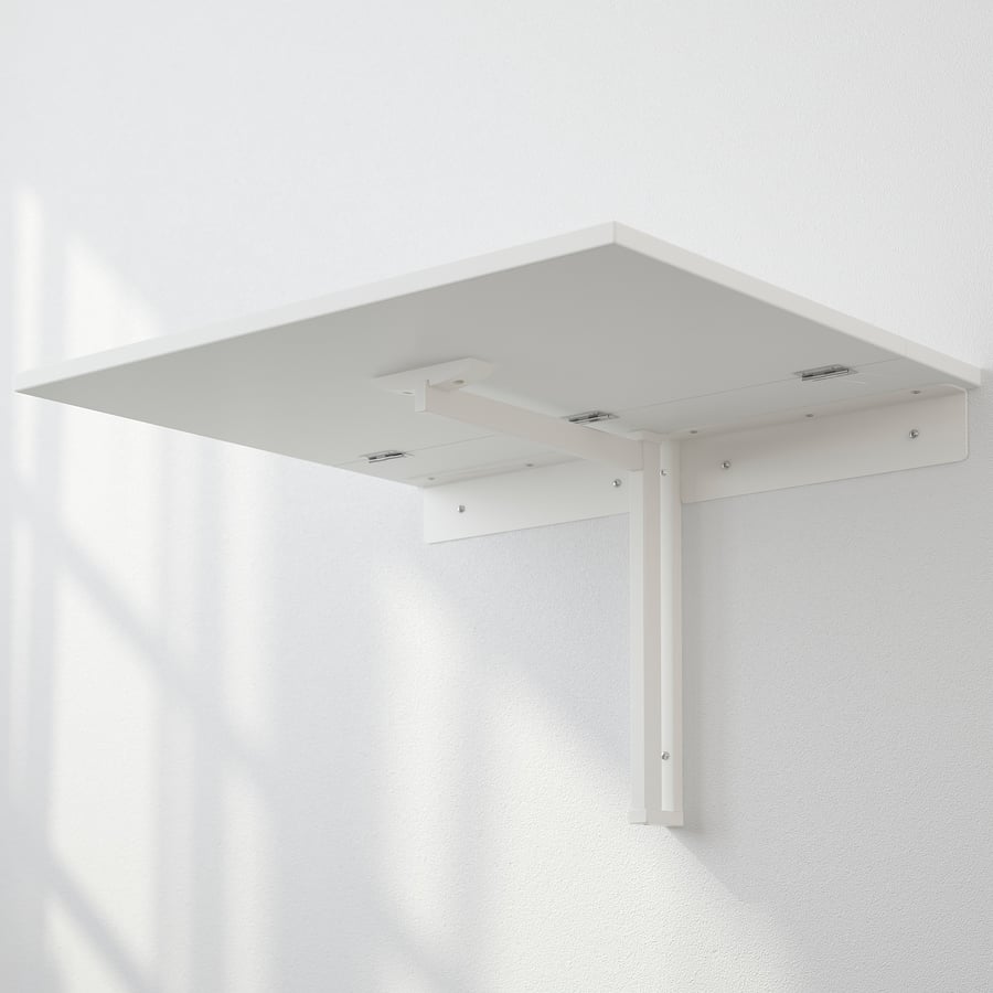 NORBERG Mesa plegable de pared, blanco - IKEA