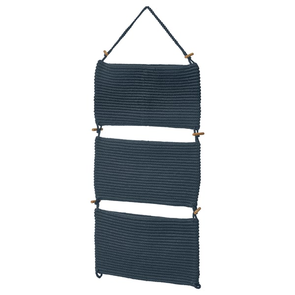 NORDRANA Almacenaje colg, azul, 35x90 cm - IKEA