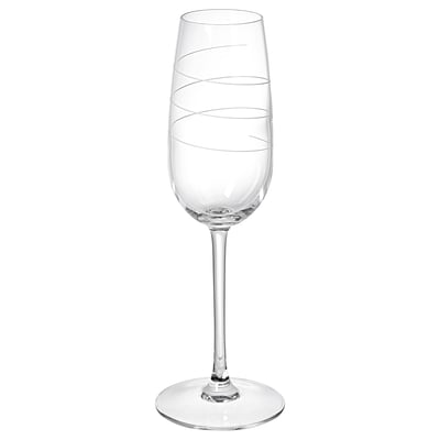 Elegante copa de vino cristalino transparente, elegante y esbelta, con un elegante diseño de remolino.
