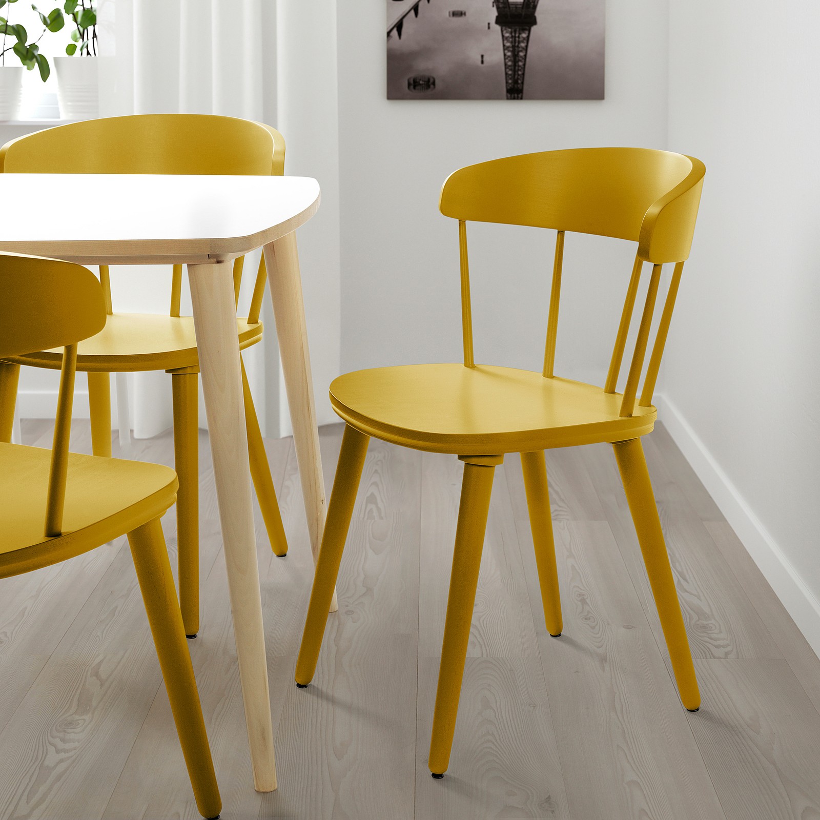 OMTÄNKSAM Silla, amarillo IKEA