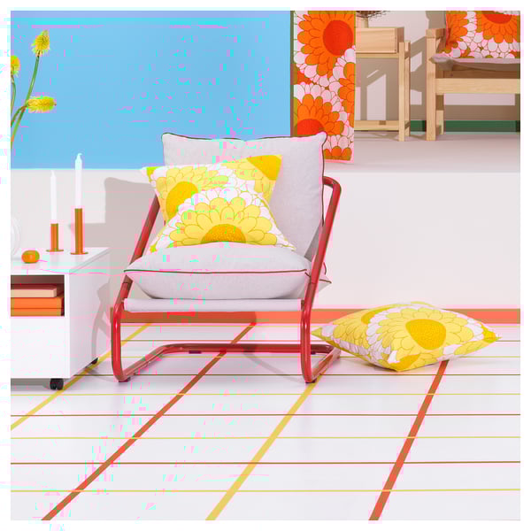 ÖNNESTAD Juego cojines para sillón, beige/Katorp