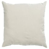 Cojín cuadrado Paradisebuske, beige claro con textura natural, materiales reciclados.