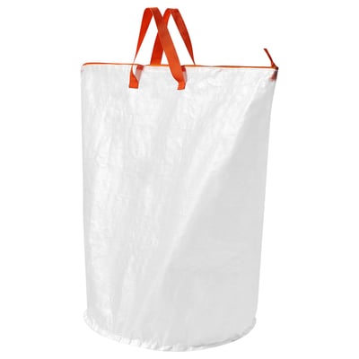 PÄRKLA Bolsa para ropa, blanco, 70 l