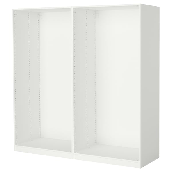 2 estructuras de armario, blanco, 200x58x201 cm IKEA