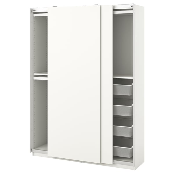 PAX / HASVIK Combinación armario, blanco, 150x44x201 cm IKEA