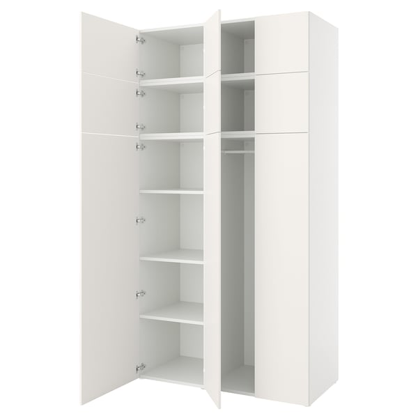 PLATSA Armario puertas, blanco/Fonnes blanco, cm - IKEA