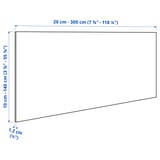 RÅHULT Panel de pared, blanco/gris claro efecto mármol/cuarzo, 1 m²x1.2 cm