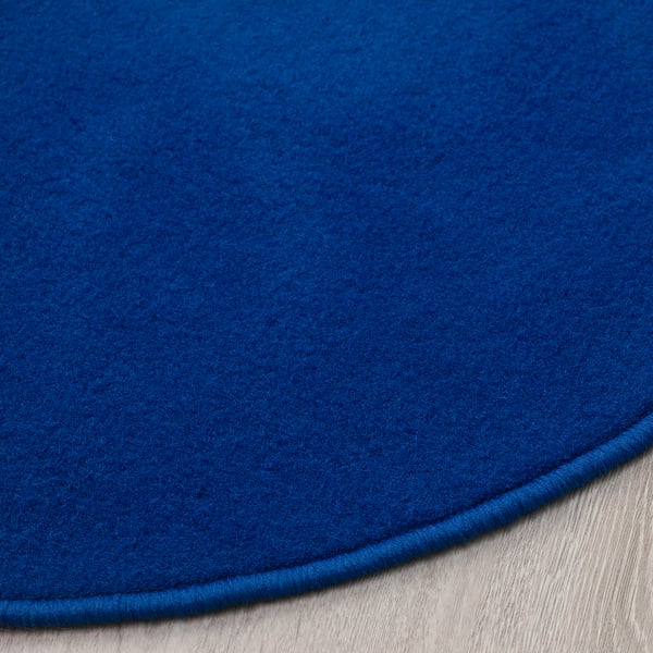 RISGÅRDE Alfombra, pelo corto, azul - IKEA