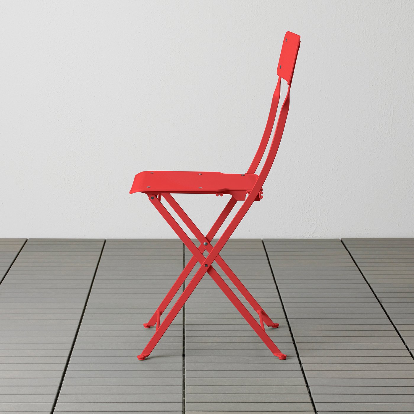 SALTHOLMEN Silla jardín, plegable/naranja - IKEA