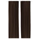 SANELA Cortinas, pack de 2 unidades, marrón oscuro/con cinta de fruncir, 140x280 cm