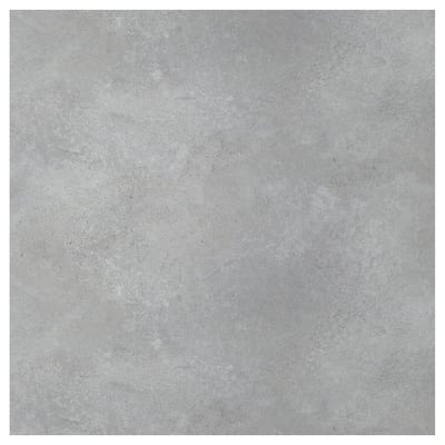 SIBBARP Panel de pared, gris claro efecto cemento/laminado, 1 m²x1.3 cm