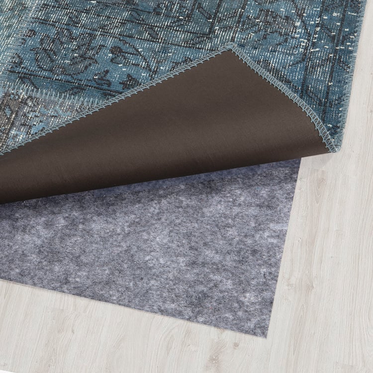 SILKEBORG Alfombra, pelo corto, tonalidades de azul, 170x240 cm - IKEA