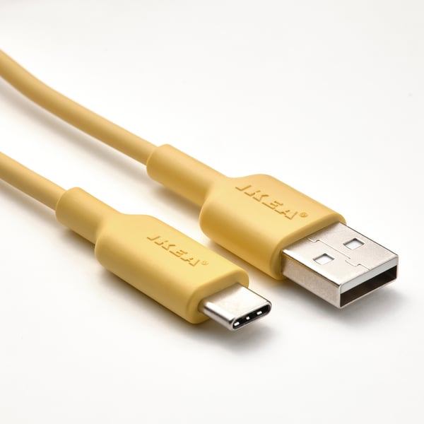 SITTBRUNN USB-A a USB-C, amarillo claro, 1 m