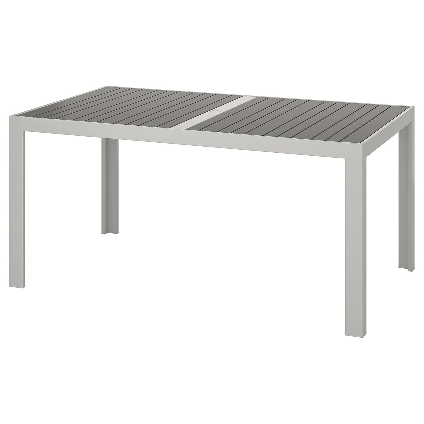 sjalland mesa jardin gris oscuro gris claro 156x90 cm